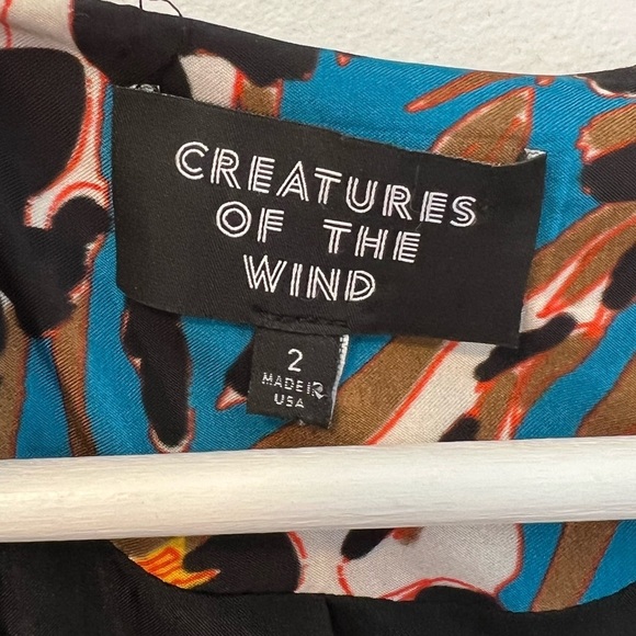 Designer Creatures of the Wind Satin Midi Dress - Picture 7 of 12